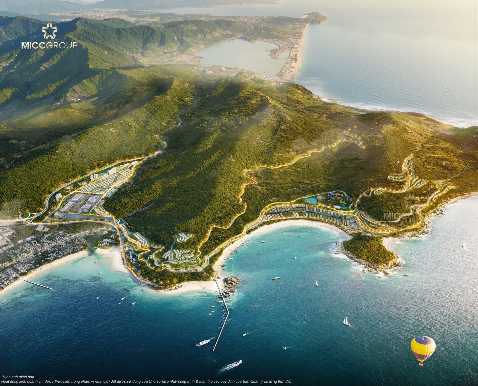 Tổng thể Vinhomes Hai Van Bay - có logo